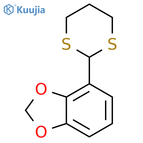 1,3-Benzodioxole, 4-(1,3-dithian-2-yl)- structure