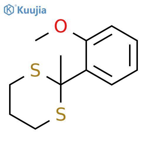 1,3-Dithiane, 2-(2-methoxyphenyl)-2-methyl- structure