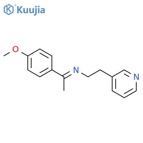 3-Pyridineethanamine, N-[1-(4-methoxyphenyl)ethylidene]- structure