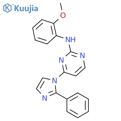 2-Pyrimidinamine, N-(2-methoxyphenyl)-4-(2-phenyl-1H-imidazol-1-yl)- structure
