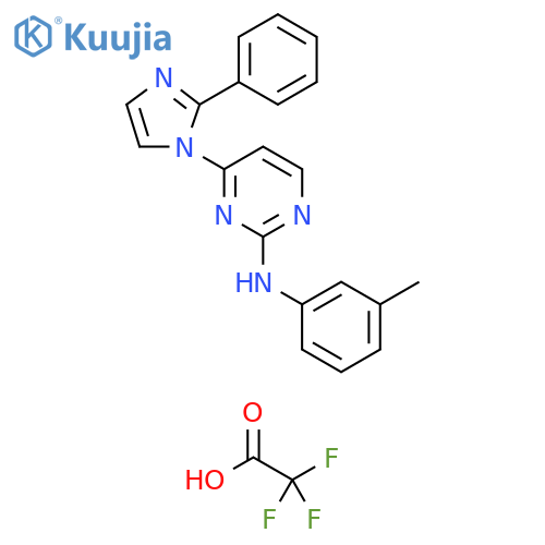 2-Pyrimidinamine, N-(3-methylphenyl)-4-(2-phenyl-1H-imidazol-1-yl)-,trifluoroacetate structure