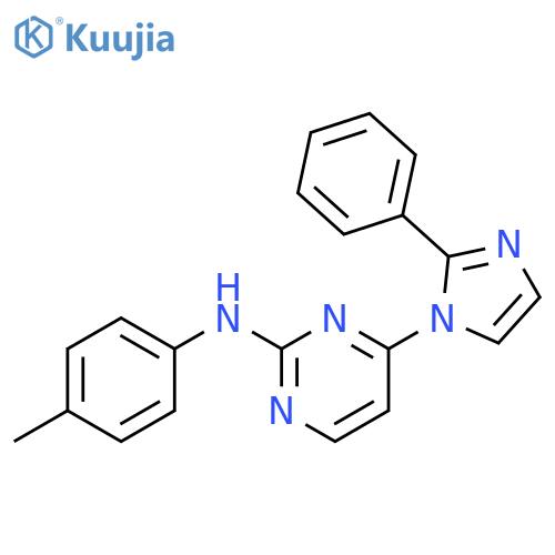 2-Pyrimidinamine, N-(4-methylphenyl)-4-(2-phenyl-1H-imidazol-1-yl)- structure
