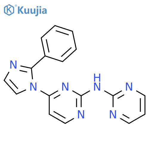2-Pyrimidinamine, 4-(2-phenyl-1H-imidazol-1-yl)-N-2-pyrimidinyl- structure