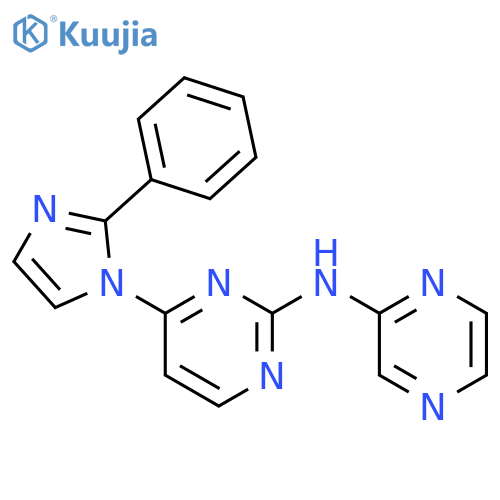 2-Pyrimidinamine, 4-(2-phenyl-1H-imidazol-1-yl)-N-pyrazinyl- structure