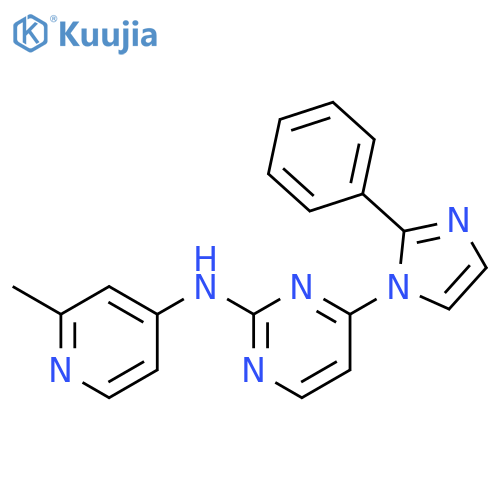 2-Pyrimidinamine,N-(2-methyl-4-pyridinyl)-4-(2-phenyl-1H-imidazol-1-yl)- structure