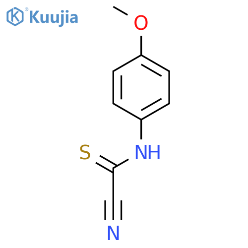 Carbonocyanidothioicamide, N-(4-methoxyphenyl)- structure