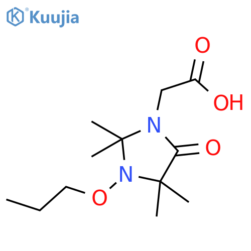 1-IMIDAZOLIDINEACETIC ACID, 2,2,4,4-TETRAMETHYL-5-OXO-3-PROPOXY- structure