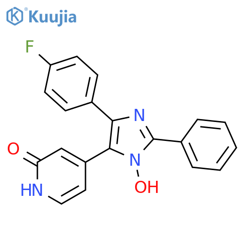 2(1H)-Pyridinone,4-[4-(4-fluorophenyl)-1-hydroxy-2-phenyl-1H-imidazol-5-yl]- structure