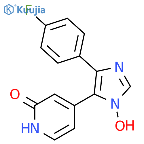 2(1H)-Pyridinone, 4-[4-(4-fluorophenyl)-1-hydroxy-1H-imidazol-5-yl]- structure