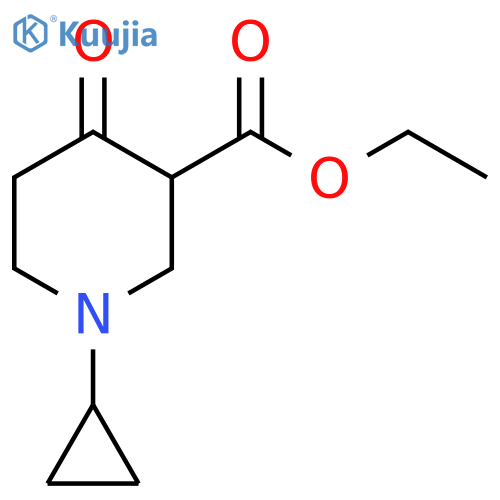 1-cyclopropyl-3-carbethoxy-4-piperidone structure