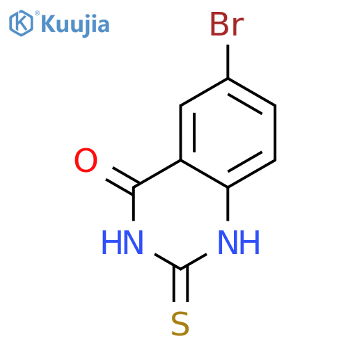6-bromo-2-thioxo-2,3-dihydroquinazolin-4(1H)-one structure