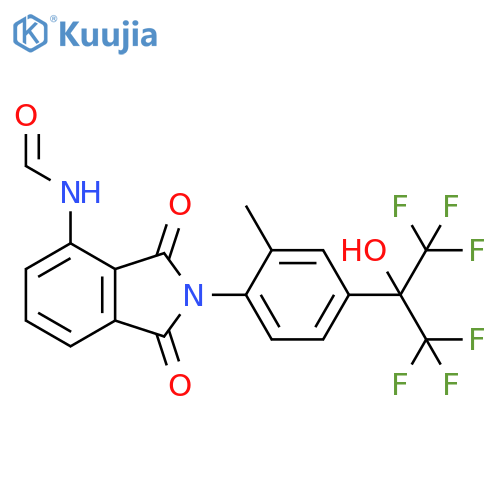 Formamide,N-[2,3-dihydro-2-[2-methyl-4-[2,2,2-trifluoro-1-hydroxy-1-(trifluoromethyl)ethyl]phenyl]-1,3-dioxo-1H-isoindol-4-yl]- structure