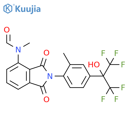 Formamide,N-[2,3-dihydro-2-[2-methyl-4-[2,2,2-trifluoro-1-hydroxy-1-(trifluoromethyl)ethyl]phenyl]-1,3-dioxo-1H-isoindol-4-yl]-N-methyl- structure