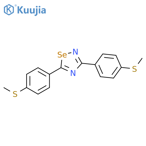 1,2,4-Selenadiazole, 3,5-bis[4-(methylthio)phenyl]- structure