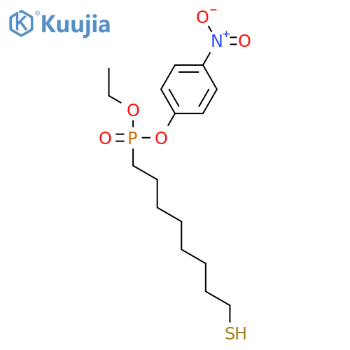 Phosphonic acid, (8-mercaptooctyl)-, ethyl 4-nitrophenyl ester structure
