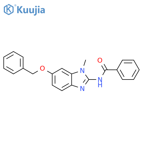 Benzamide, N-[1-methyl-6-(phenylmethoxy)-1H-benzimidazol-2-yl]- structure