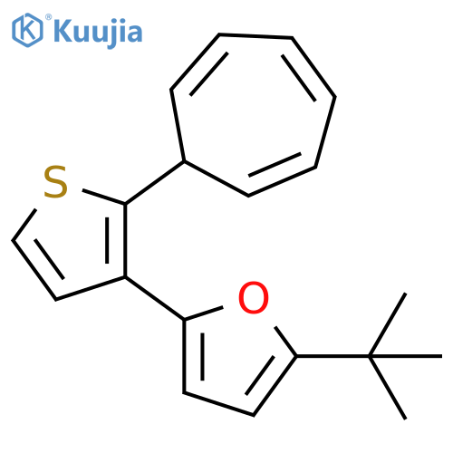 Furan, 2-[2-(2,4,6-cycloheptatrien-1-yl)-3-thienyl]-5-(1,1-dimethylethyl)- structure