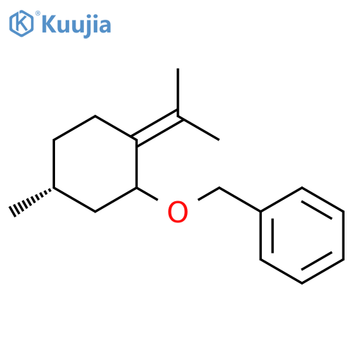 Benzene, [[[(5R)-5-methyl-2-(1-methylethylidene)cyclohexyl]oxy]methyl]- structure