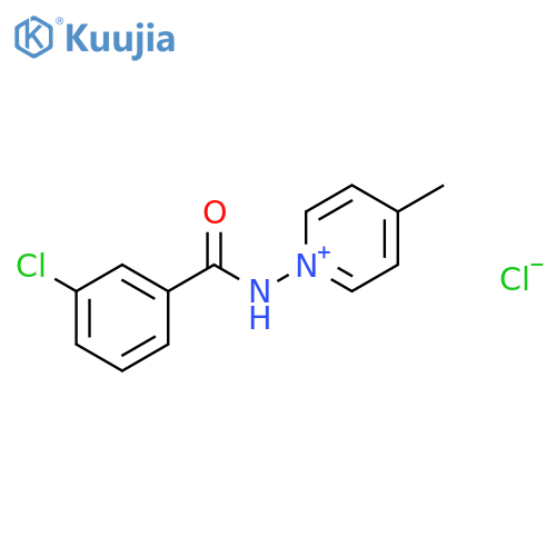 Pyridinium, 1-[(3-chlorobenzoyl)amino]-4-methyl-, chloride structure