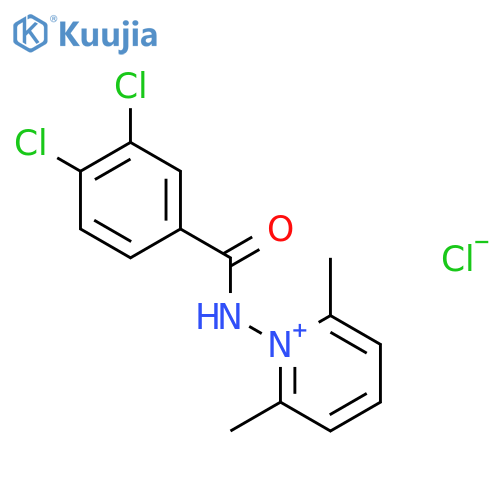 Pyridinium, 1-[(3,4-dichlorobenzoyl)amino]-2,6-dimethyl-, chloride structure