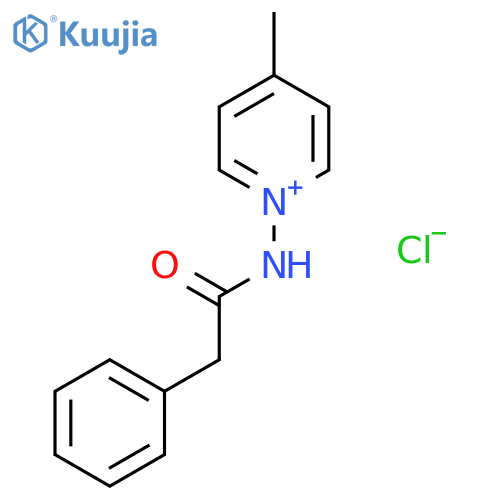 PYRIDINIUM, 4-METHYL-1-[(PHENYLACETYL)AMINO]-, CHLORIDE structure