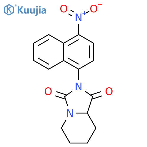 Imidazo[1,5-a]pyridine-1,3(2H,5H)-dione,tetrahydro-2-(4-nitro-1-naphthalenyl)- structure