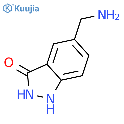 5-(aminomethyl)-1,2-dihydro-3H-Indazol-3-one structure