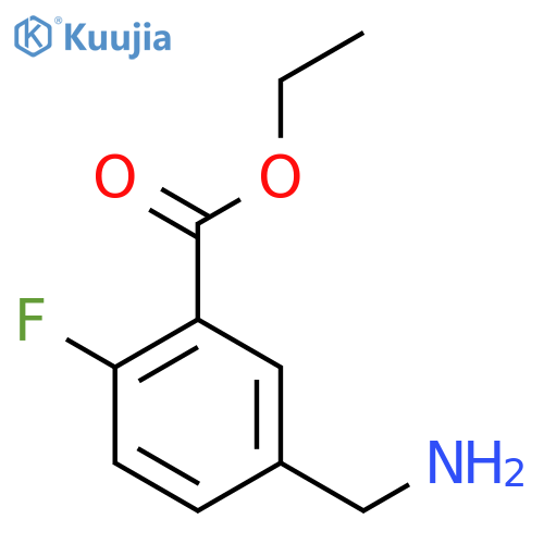 ethyl 5-(aminomethyl)-2-fluorobenzoate structure