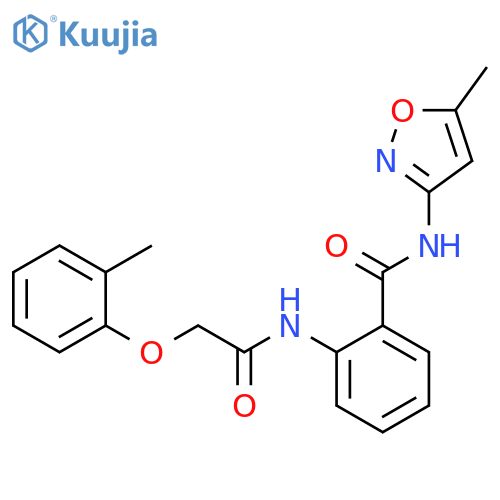 Benzamide,N-(5-methyl-3-isoxazolyl)-2-[[(2-methylphenoxy)acetyl]amino]- structure
