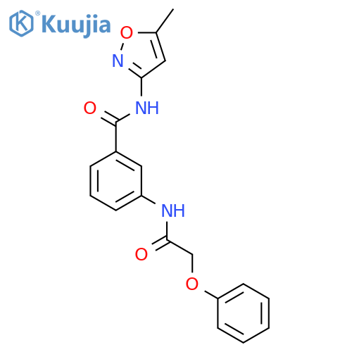 Benzamide, N-(5-methyl-3-isoxazolyl)-3-[(phenoxyacetyl)amino]- structure