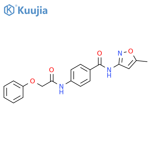 Benzamide, N-(5-methyl-3-isoxazolyl)-4-[(phenoxyacetyl)amino]- structure