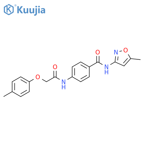 Benzamide,N-(5-methyl-3-isoxazolyl)-4-[[(4-methylphenoxy)acetyl]amino]- structure