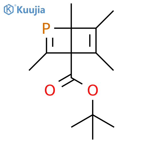 2-Phosphabicyclo[2.2.0]hexa-2,5-diene-4-carboxylic acid,1,3,5,6-tetramethyl-, 1,1-dimethylethyl ester structure