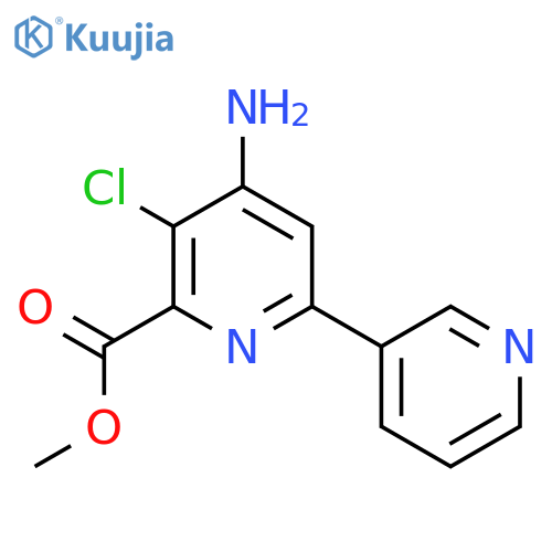 [2,3'-Bipyridine]-6-carboxylic acid, 4-amino-5-chloro-, methyl ester structure