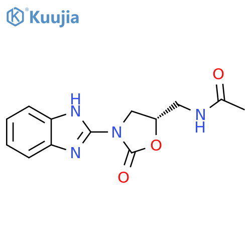 Acetamide,N-[[(5S)-3-(1H-benzimidazol-2-yl)-2-oxo-5-oxazolidinyl]methyl]- structure