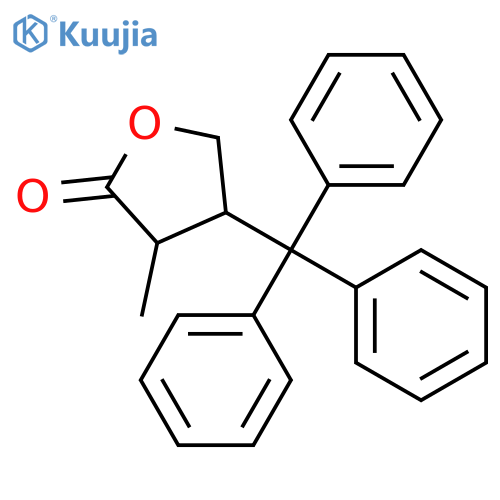 3-Methyl-4-(triphenylmethyl)oxolan-2-one structure