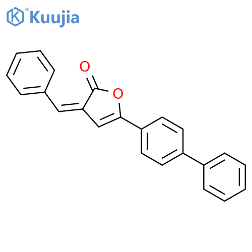 2(3H)-Furanone, 5-[1,1'-biphenyl]-4-yl-3-(phenylmethylene)-, (3E)- structure