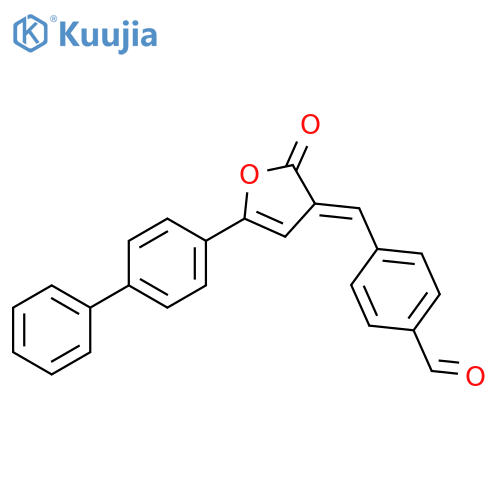 Benzaldehyde,4-[(E)-(5-[1,1'-biphenyl]-4-yl-2-oxo-3(2H)-furanylidene)methyl]- structure