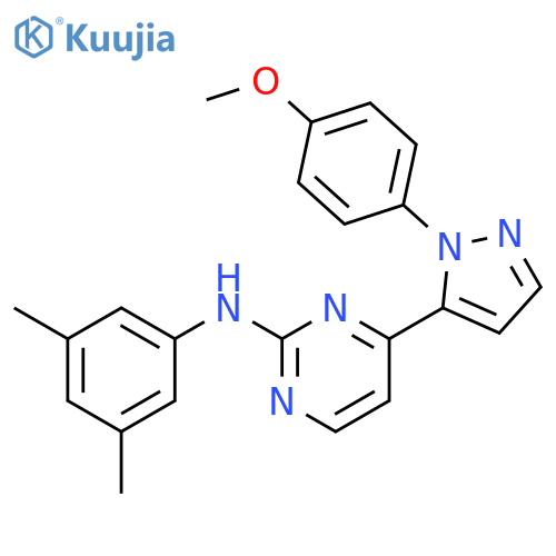 2-Pyrimidinamine,N-(3,5-dimethylphenyl)-4-[1-(4-methoxyphenyl)-1H-pyrazol-5-yl]- structure