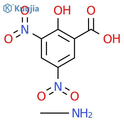 Benzoic acid, 2-hydroxy-3,5-dinitro-, compd. with methanamine (1:1) structure