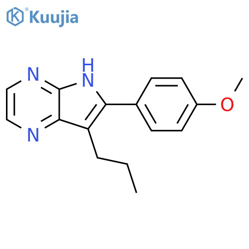 4H-Pyrrolo[2,3-b]pyrazine, 6-(4-methoxyphenyl)-7-propyl- structure