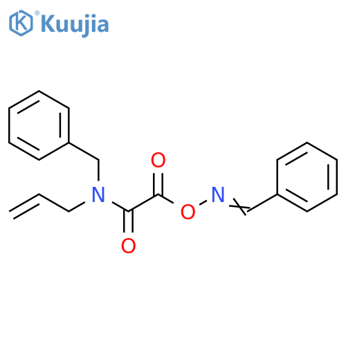 Acetamide,2-oxo-N-(phenylmethyl)-2-[[(phenylmethylene)amino]oxy]-N-2-propenyl- structure