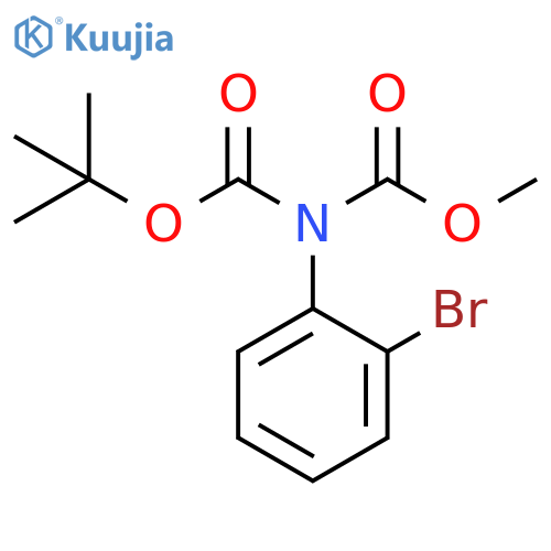 Imidodicarbonic acid, (2-bromophenyl)-, 1,1-dimethylethyl methyl ester (9CI) structure
