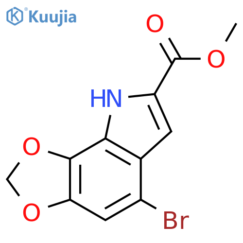 5-Bromo-8H-1,3-dioxa-8-aza-as-indacene-7-carboxylic acid methyl ester structure
