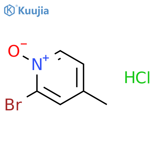 Pyridine, 2-bromo-4-methyl-, 1-oxide, hydrochloride structure