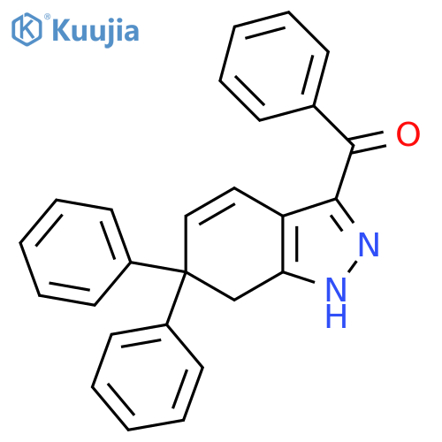 Methanone, (6,7-dihydro-6,6-diphenyl-1H-indazol-3-yl)phenyl- structure