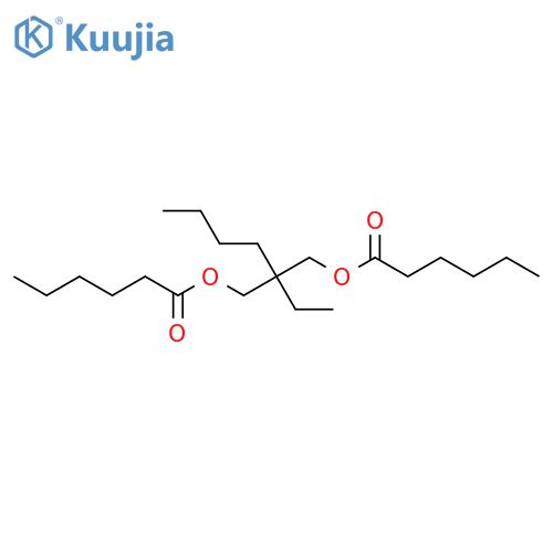 Hexanoic acid, 2-butyl-2-ethyl-1,3-propanediyl ester structure