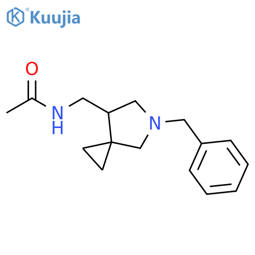 Acetamide, N-[[5-(phenylmethyl)-5-azaspiro[2.4]hept-7-yl]methyl]- structure