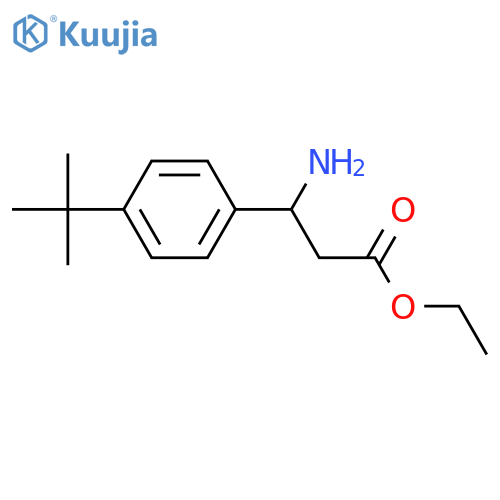 ethyl 3-amino-3-(4-tert-butylphenyl)propanoate structure