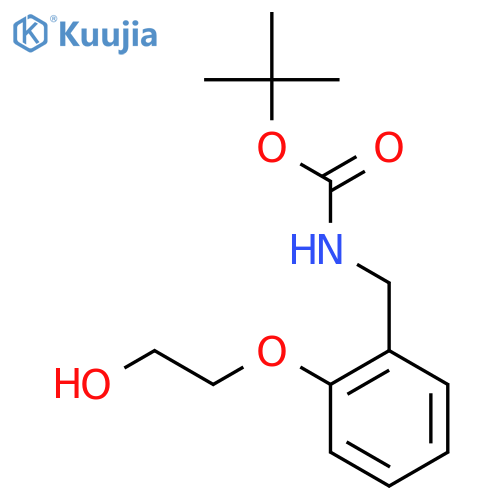 Carbamic acid, [[2-(2-hydroxyethoxy)phenyl]methyl]-, 1,1-dimethylethylester structure